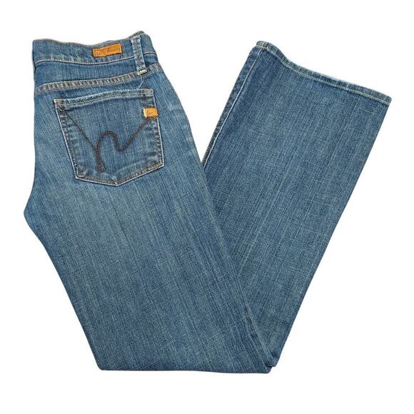 Citizens of Humanity Women's Kelly #001 Stretch Low-Rise Bootcut Denim Jeans - Picture 1 of 7
